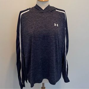 Under Armour Women’s Tech Loose Hooded Navy Top